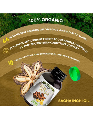 Cápsulas Blandas de Sacha Inchi Amazon Andes 60 Unidades 1000mg