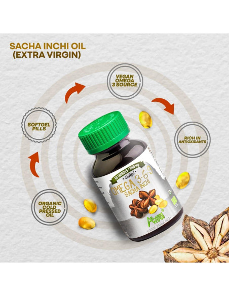 Cápsulas Blandas de Sacha Inchi Amazon Andes 60 Unidades 1000mg