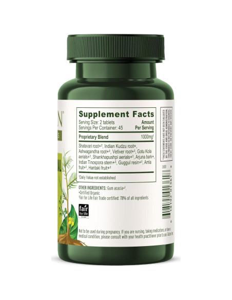 Suplemento Orgánico para la Menopausia Banyan Botanicals 90 Tabletas