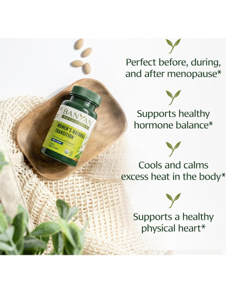 Suplemento Orgánico para la Menopausia Banyan Botanicals 90 Tabletas
