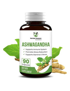 Cápsulas de Ashwagandha Herbal Heaven 90 Unidades - Bienestar General