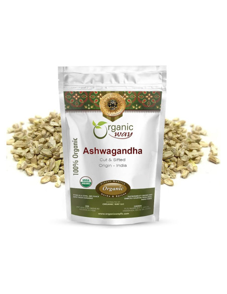 Raíz de Ashwagandha Orgánica 453g - Organic Way Certificada Raíz de Ashwagandha Orgánica 453g - Organic Way Certificada