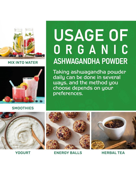 Polvo de Raíz de Ashwagandha Orgánico Jiva 0.57 kg - Sin Gluten