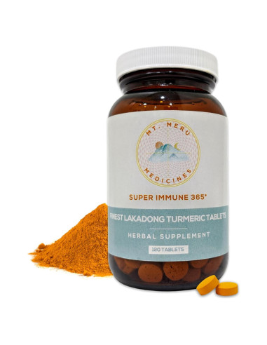 Suplemento de Cúrcuma Lakadong Vegano 120 Tabletas 299g
