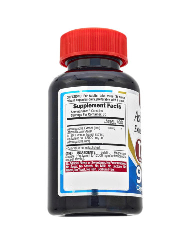 Suplemento de Ashwagandha FITO MEDIC'S 90 Cápsulas 12000 mg