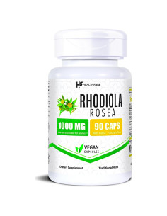 Cápsulas de Rhodiola Rosea 1000mg HealthFare | 90 Veganas
