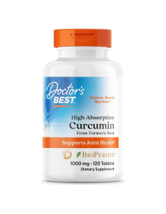 Curcumina 1000 mg Doctor's Best con C3 Complex y BioPerine