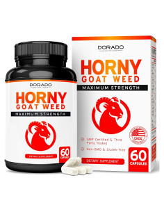 Suplemento Hierba de Cabra Excitada Dorado Nutrition 120 Cápsulas