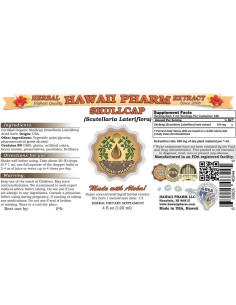 Extracto líquido de Skullcap HawaiiPharm 118.3 ml - Natural y Orgánico 2