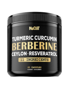 Suplemento de Berberina NUQIIT con Cúrcuma y Resveratrol - 60 Cápsulas