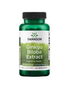 Ginkgo Biloba 120 mg 100 cápsulas Swanson Ultra - Salud Cerebral