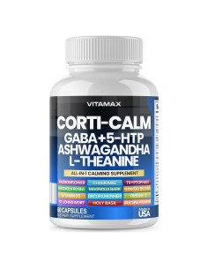 Suplemento Vitamax Calming 60ct - Cortisol, Ashwagandha, GABA