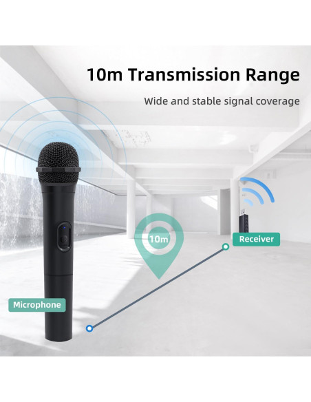 Mcbazel Micrófono Inalámbrico USB 2 Paquete para Juegos