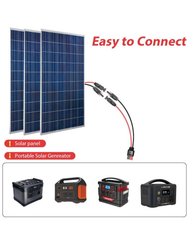 Cable Solar YACSEJAO 10AWG 65cm Conector para Panel Solar