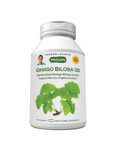 Ginkgo Biloba 120mg Andrew Lessman 180 Cápsulas Estandarizadas