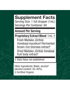 Extracto de Maitake Host Defense 60ml - Suplemento Inmunológico 2