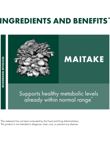 Extracto de Maitake Host Defense 60ml - Suplemento Inmunológico