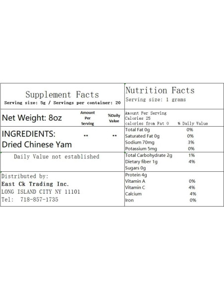 Hierbas Secas Ñame Chino Shan Yao 226g - Greenlike