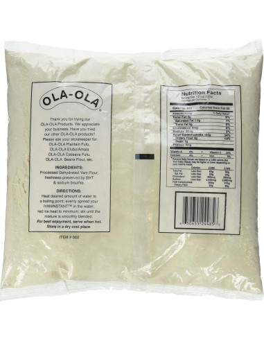 Yam Instantáneo Ola Ola 2.27 kg - Auténtico Pounded Yam