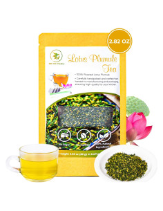 Té de Plumule de Loto Green Nature 80g - Sin Cafeína, Relajante
