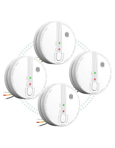 Detector de Humo Putogesafe Interconectado 4 Paquetes