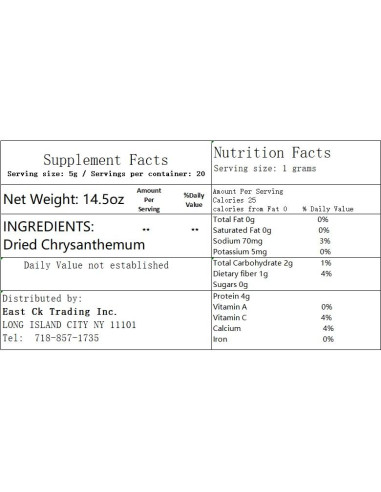 Té de Flores Secas de Crisantemo Greenlike 410g