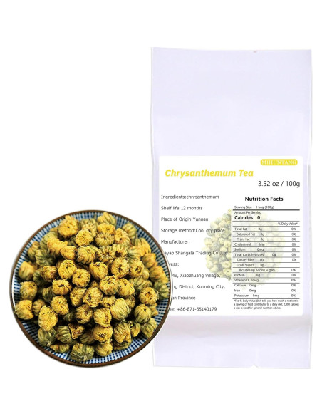 Té de Crisantemo Tai Ju 100g - Botones de Flor Entera