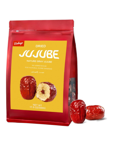 Dátiles Rojos Jujube 500g - Dulces y Masticables, Snack Saludable