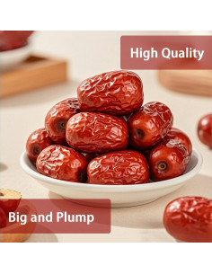 Dátiles Rojos Secos Premium YuuLunChun 500g - Sin Azúcares Añadidos 2