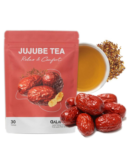 Té de Dátil Jujube DALAMHARI | 30 Bolsitas | Sin Cafeína Té de Dátil Jujube DALAMHARI | 30 Bolsitas | Sin Cafeína