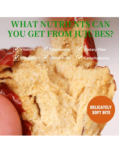 Dátiles Rojos Jujube 500g - Dulces y Masticables, Snack Saludable