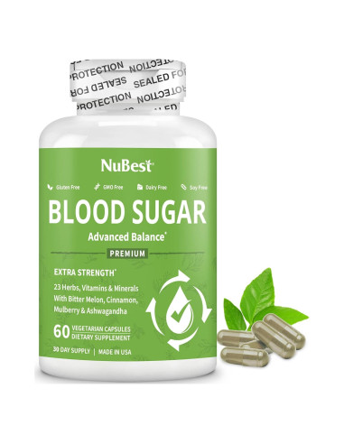 NuBest Azúcar en Sangre - Fórmula Avanzada 82g con Melón Amargo