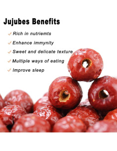 Dátiles Jujube Sin Hueso WZQLAOYS 0.45 kg Fruta Seca Natural 2