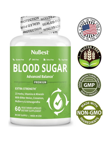 NuBest Azúcar en Sangre - Fórmula Avanzada 82g con Melón Amargo