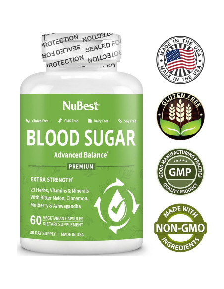 NuBest Azúcar en Sangre - Fórmula Avanzada 82g con Melón Amargo