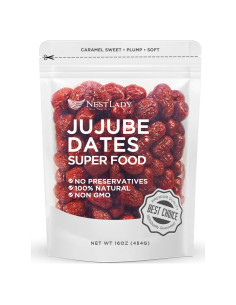 Dátil Rojo Jujube NESTLADY 454g 100% Natural Snack Saludable