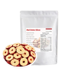 Dátiles Rojos Secos 500g - Jujube Sin Hueso Crujiente