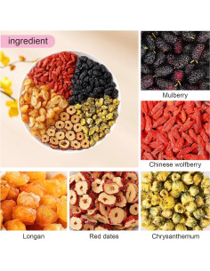 Té Herbal Natural de Jujube Rojo y Goji Tcairzl 250g 2