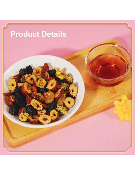 Té Herbal Natural de Jujube Rojo y Goji Tcairzl 250g