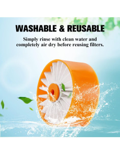 Filtro Reemplazo para Aspiradora Black & Decker BSV2020, 6 Pzs 2