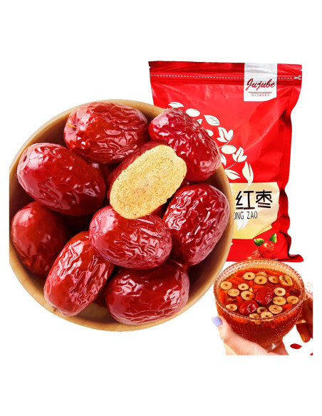 Dátil Rojo Seco Shengmingxi 500g Jujube Snack Saludable