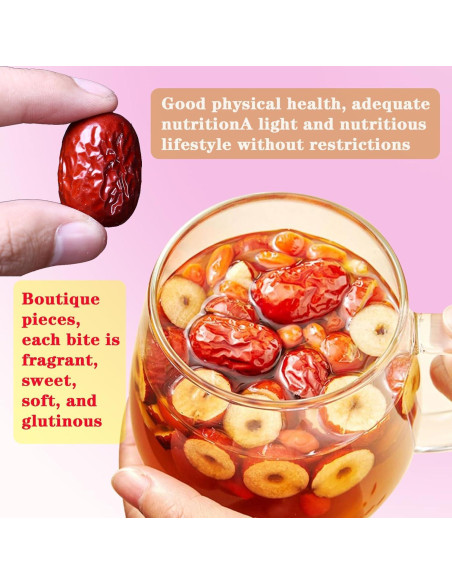 Dátil Rojo Seco Shengmingxi 500g Jujube Snack Saludable