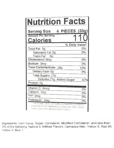 Dulce JuJu de Frutas Variadas DulcesGourmet 0.91 kg a Granel