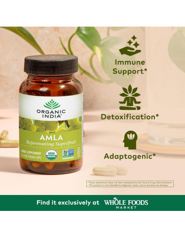 Cápsulas Amla Orgánicas India Orgánica - 60 Cápsulas Veganas