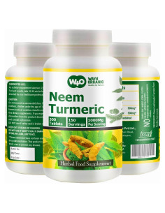 Cápsulas de Neem y Cúrcuma Genius Nature - 300 tabletas 1000 mg