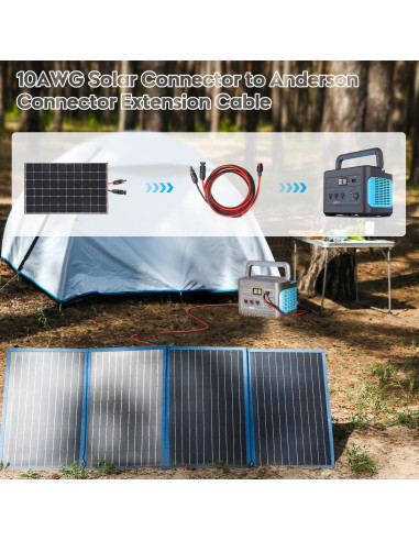 Adaptador Solar PAEKQ 10AWG a Conector Anderson 3,05m