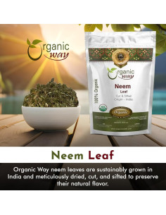 Hoja de Neem Orgánica Cortada 113.4 g - Té Herbal Premium 2
