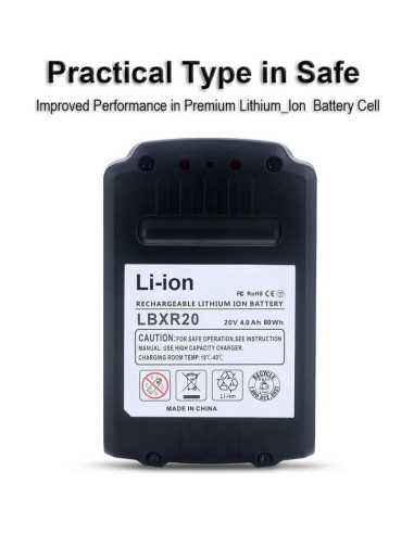 Batería de Litio Biswaye 4.0Ah 20V Compatible Black & Decker