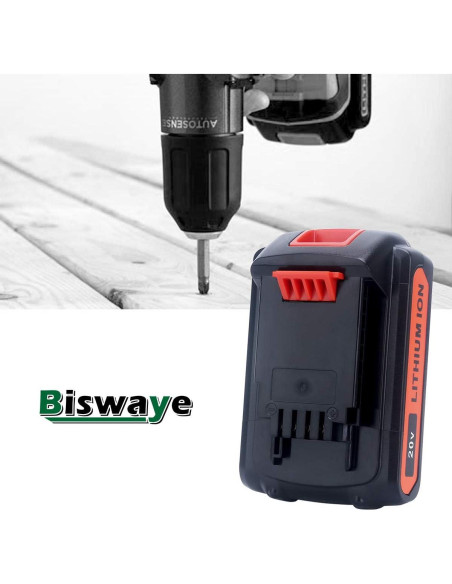 Batería de Litio Biswaye 4.0Ah 20V Compatible Black & Decker