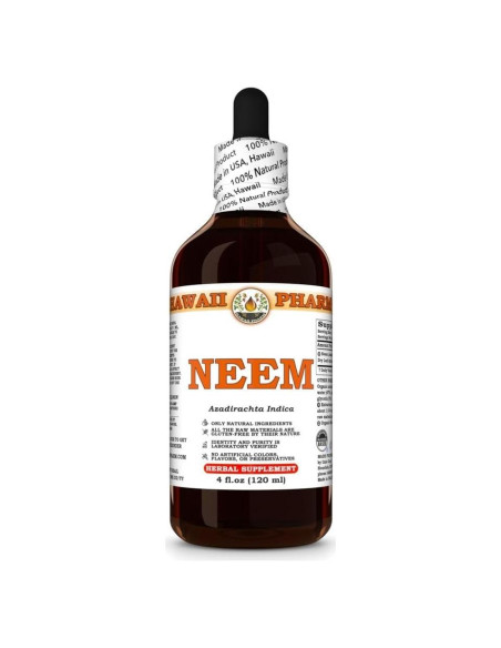 Extracto Líquido de Neem Hawaii Pharm 118.3 ml Suplemento Herbal